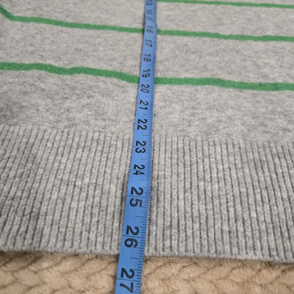 Aerie Oversized Sweater Womens Size Small Striped Green Gray Cozy Long Sleeve - Picture 6 of 9